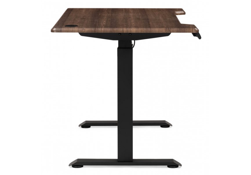 Компьютерный стол Маркос с механизмом подъема 120х75х75 черный / кантри орех фото 5