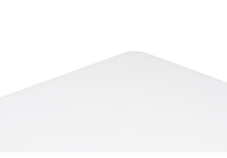 Стол стеклянный на тумбе Санса 140 белая шагрень / грей фото 10