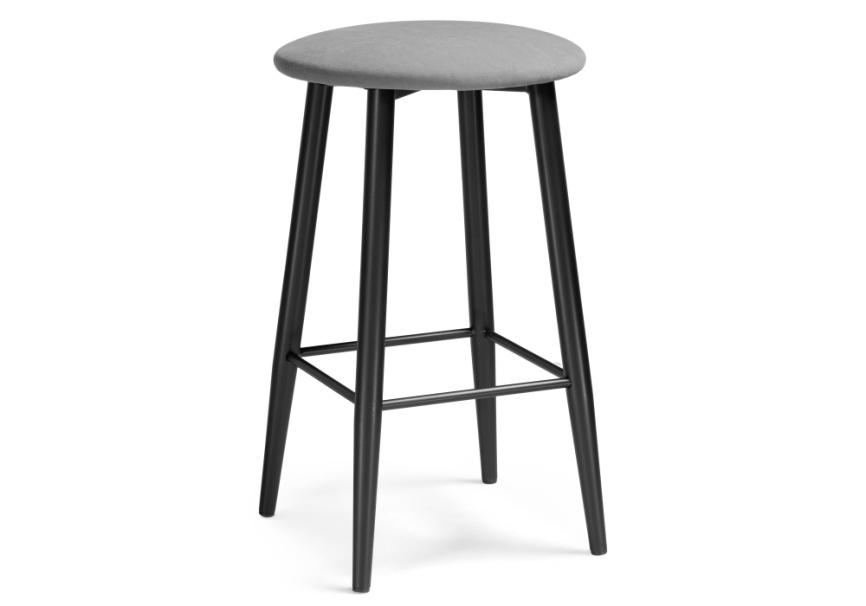 Барный стул Гангток катания сильвер / черный матовый фото 1