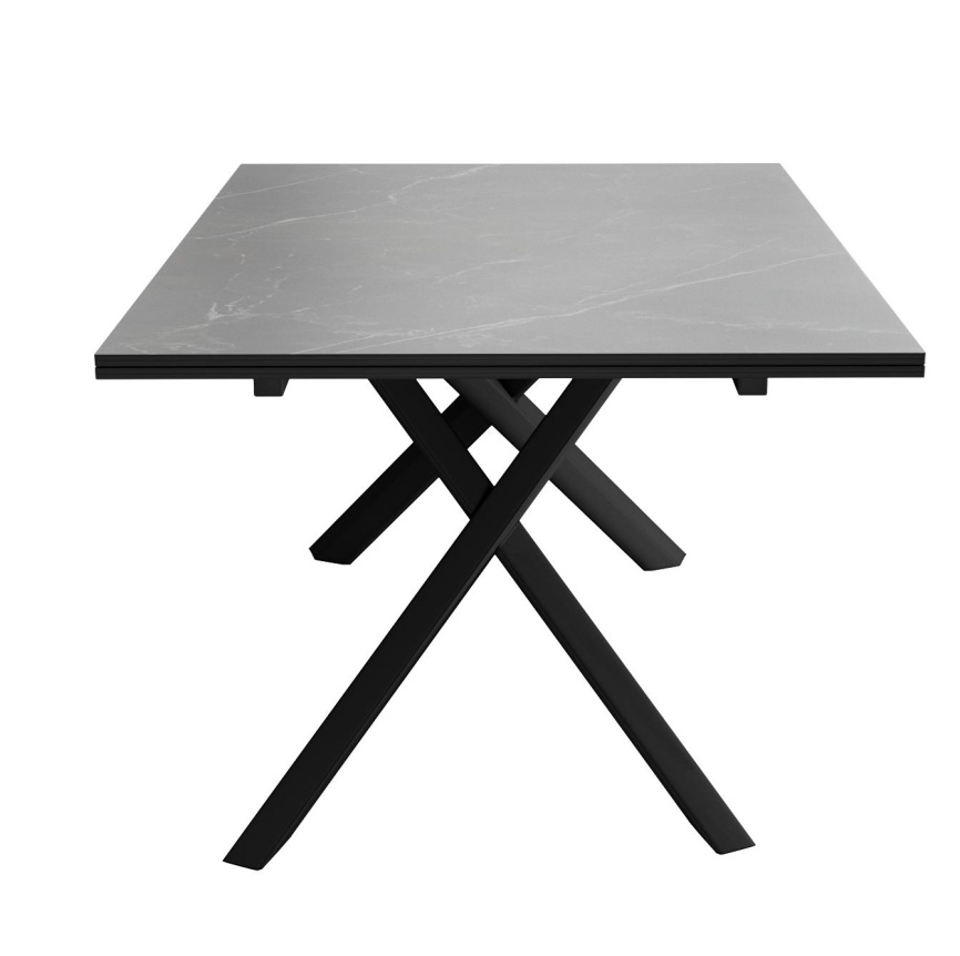Стол DikLine KX160 керамика черный мрамор С45 матовая/опоры черные (2 уп) фото 7