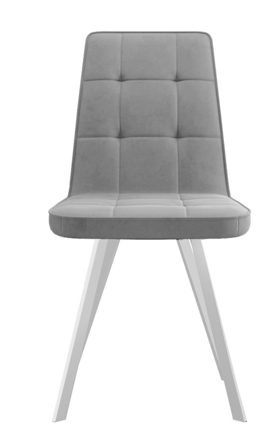 Стул DikLine 207 B22 GREY /ножки белые фото 2