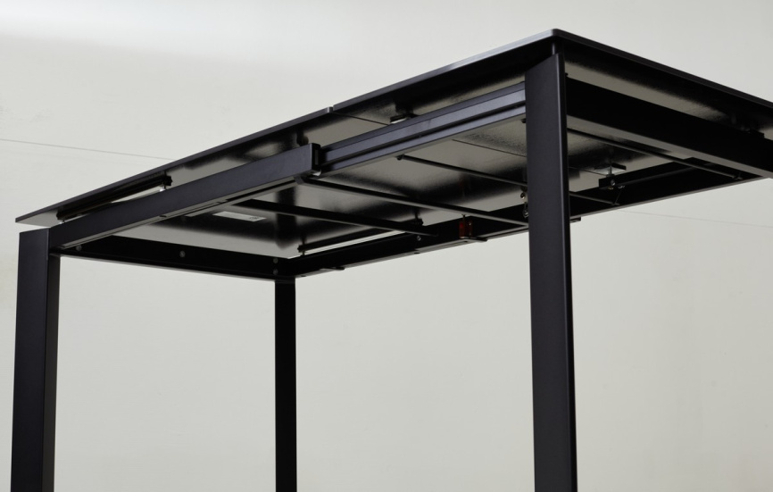 Стол CORNER 120 MATT BLACK MARBLE SOLID CERAMIC / BLACK, ®DISAUR фото 5