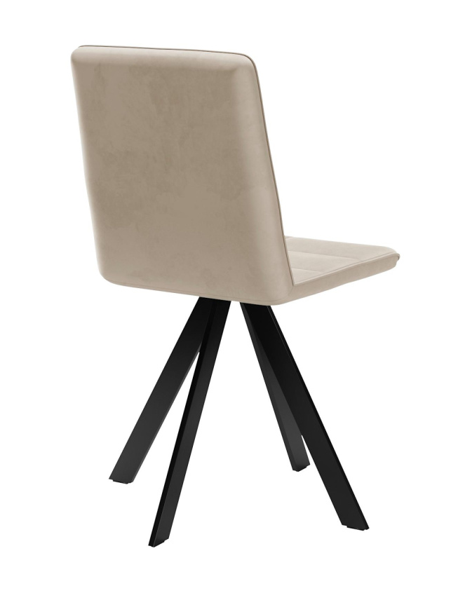 Стул DikLine 230 поворотный B03 BEIGE, ножки черные фото 4