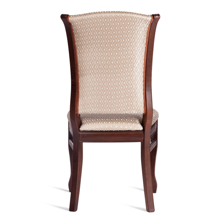 Стул Версаль/Versal (мягкое сиденье) бук, 51х48х106см, темный орех (тобако), жаккард коричневый фото 4