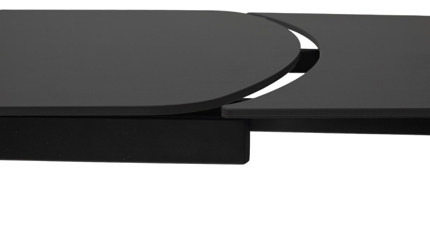 Стол DESIO 180 PURE BLACK SOLID CERAMIC Черный мрамор матовый, керамика/Черный каркас, ®DISAUR фото 7