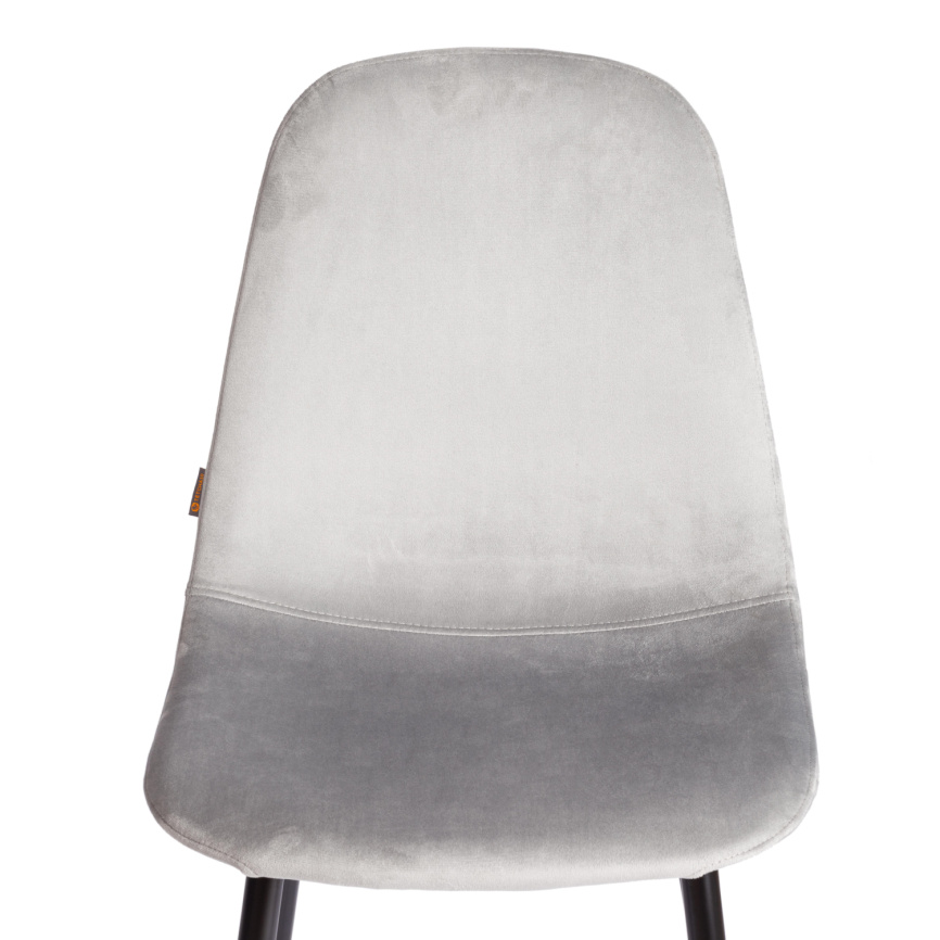 Стул Бриз/Breeze (мод.JSC-58) велюр/металл, 44х53х86см, серый HLR19/черный фото 6