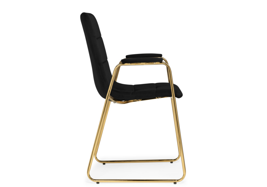 Стул на металлокаркасе black / gold фото 3