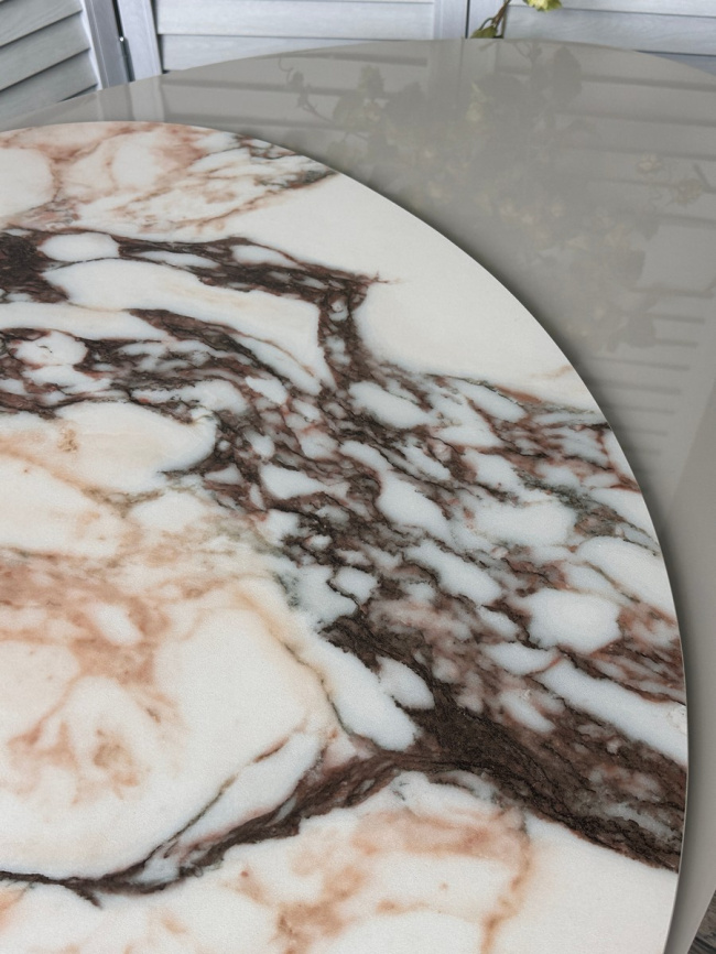 Стол кофейный НИКЛАС (NIKLAS)  TL-312 испанская керамика,стекло / МДФ/темно-серый МДФ каркас ®DISAUR фото 2