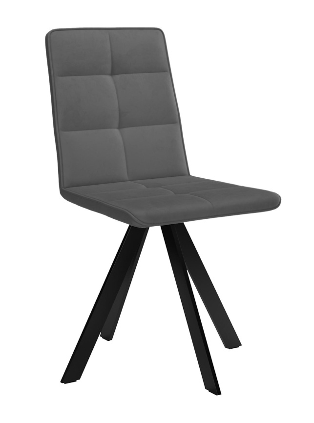 Стул DikLine 230 поворотный B28 ANTRACITE, ножки черные фото 1