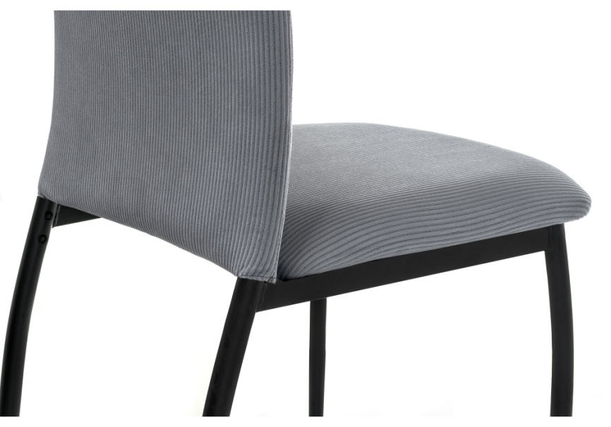 Стул на металлокаркасе Tod gray / black фото 6