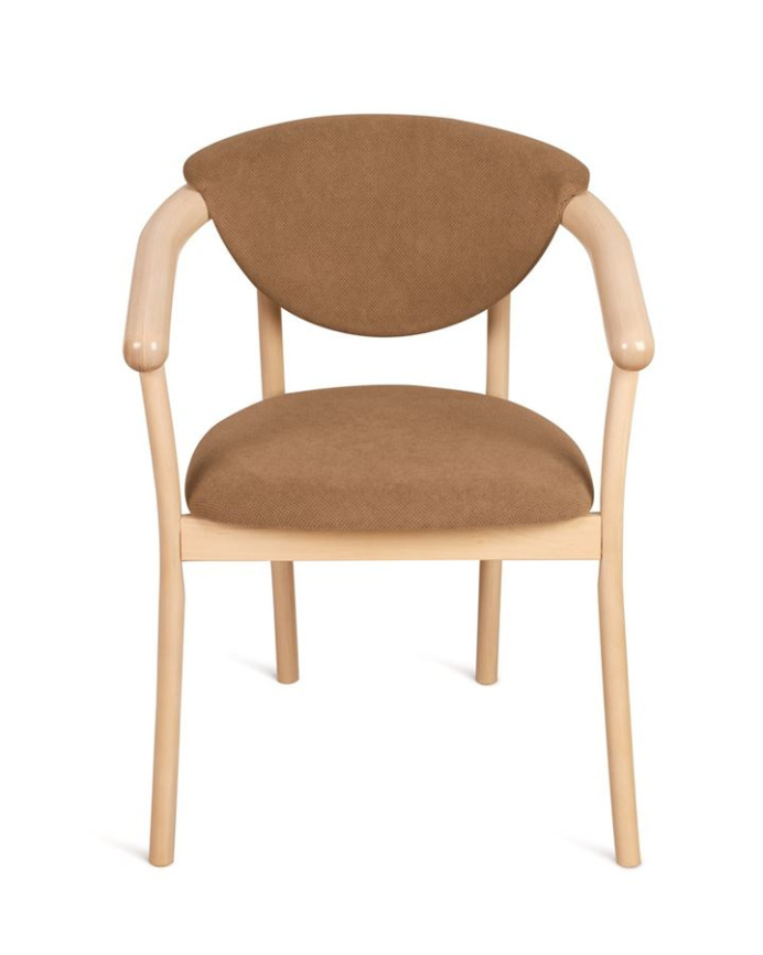 Кресло венское "Виенна" (беленый дуб/коричневый М08) фото 1