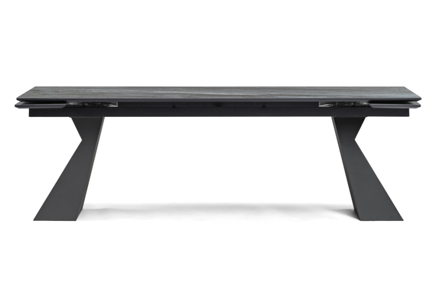 Керамический стол Денхольм 240(300)х100х75 mosco nero matt / черный фото 2
