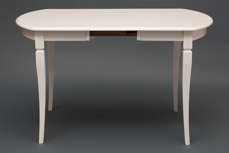 Стол раскладной Modena (MD-T4EX) дерево гевея/мдф, 100+29х75х75 см, ivory white (слоновая кость 2-5) фото 1