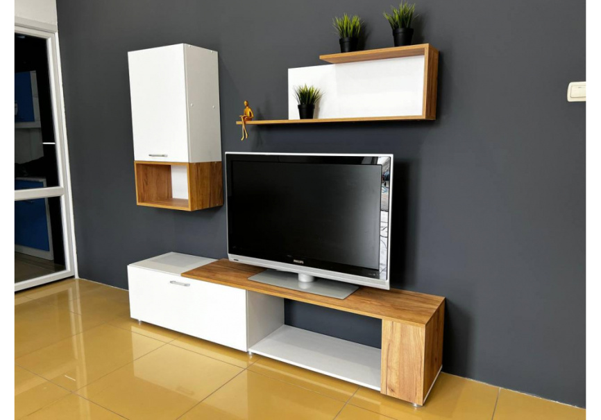 Готовая гостиная Одди белый / дуб золотой фото 4