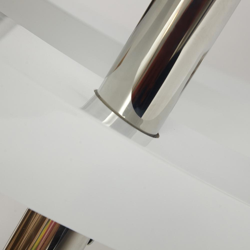 Стол ARNO (mod.EDT-H016) мдф high gloss, закаленное стекло, металл, 120х80х75см, Белый (White) фото 6