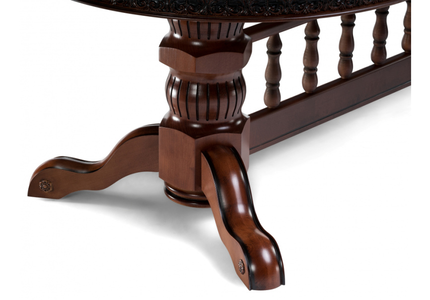 Стол деревянный Кассиль орех / коричневая патина фото 11