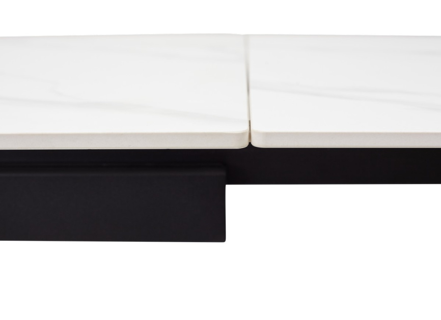 Стол FORIO 160 MATT WHITE MARBLE SOLID CERAMIC / BLACK, ®DISAUR фото 9