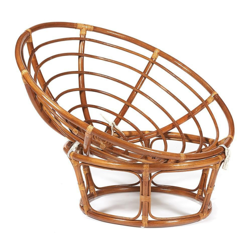Кресло PAPASAN/ПАПАСАН 23/01 W  /с подушкой/ диаметр подушки 129 см, 115х101х104 см, Pecan (орех), т фото 6