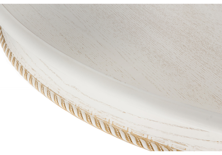 Стол деревянный Павия молочный / золото патина фото 7