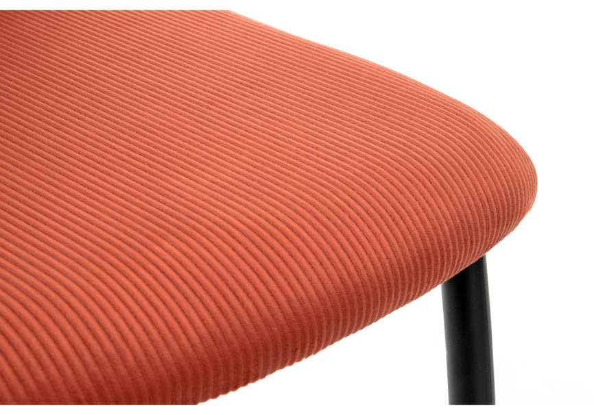 Стул на металлокаркасе Tod red / black фото 7
