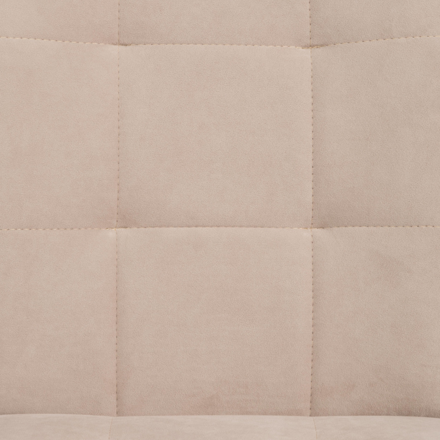 Стул обеденный Bari флок , бежевый/черный, 7, 46х55х89 фото 2