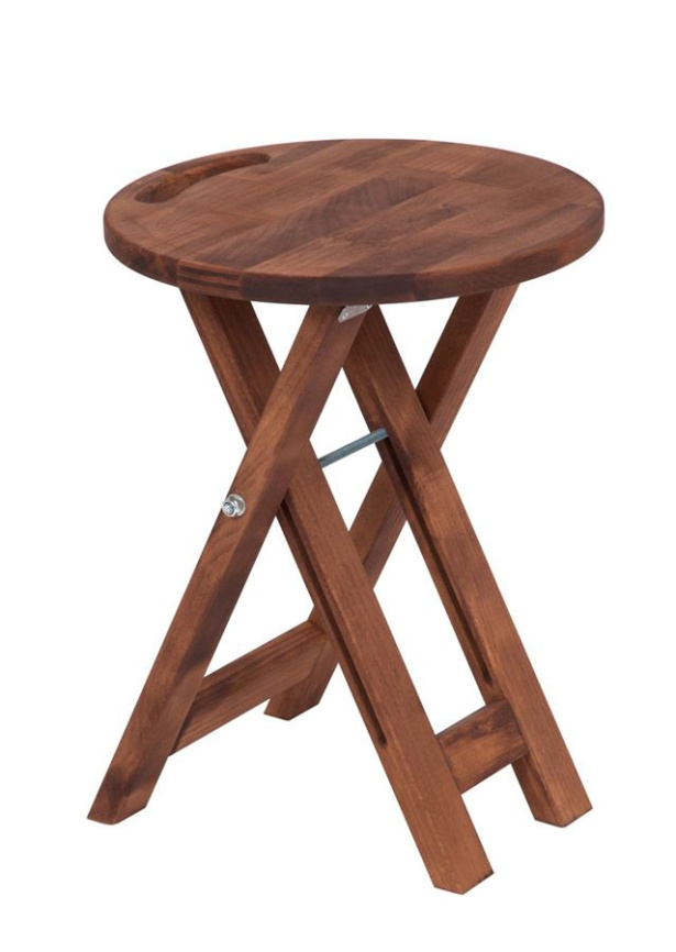 Табурет складной (темный орех) фото 1