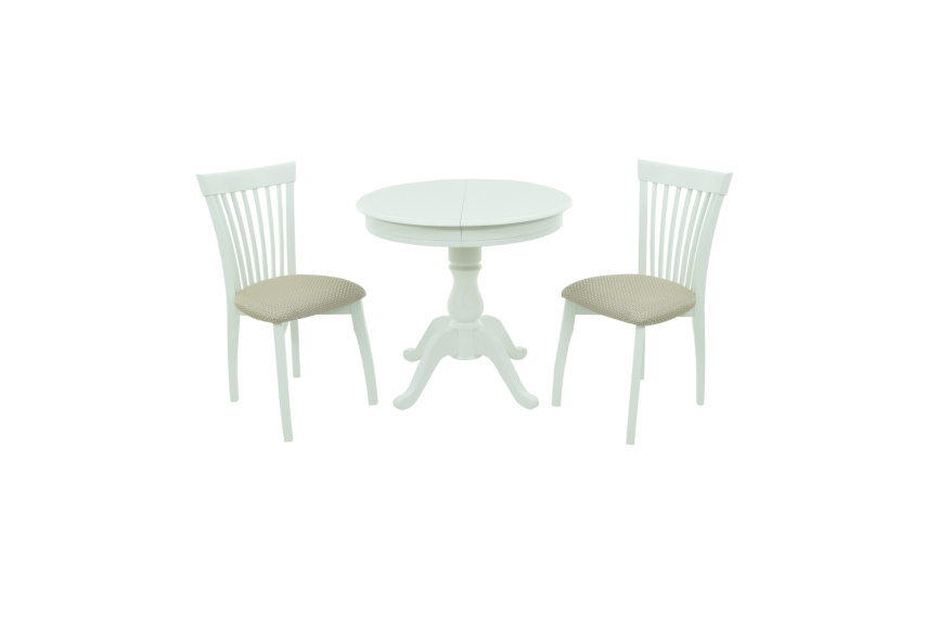 Стул Тулон, Эмаль белая/Шелк Атина фото 3