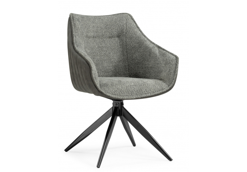 Стул на металлокаркасе Kansas gray / graphite gray / black фото 1