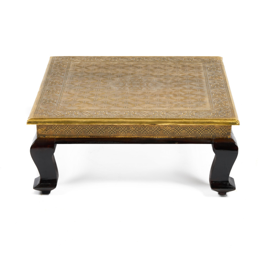 Столик Secret de Maison Голден Хевели/Golden Havely (мод. BJ-002) массив манго/алюминий, 46х46х18см, фото 2