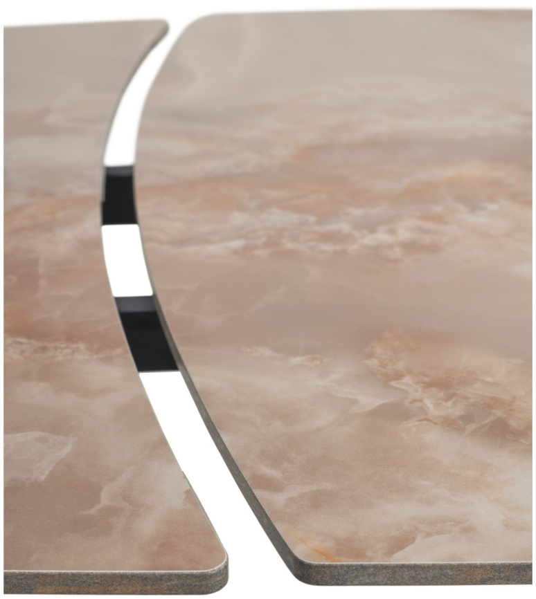 Стол BALDE 120 GLOSS AMBER JADE SOLID CERAMIC / BLACK, ®DISAUR фото 3