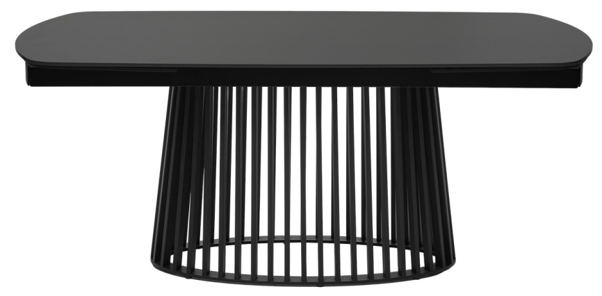 Стол DESIO 180 PURE BLACK SOLID CERAMIC Черный мрамор матовый, керамика/Черный каркас, ®DISAUR фото 10
