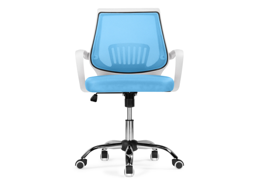 Компьютерное кресло Ergoplus blue / white фото 3