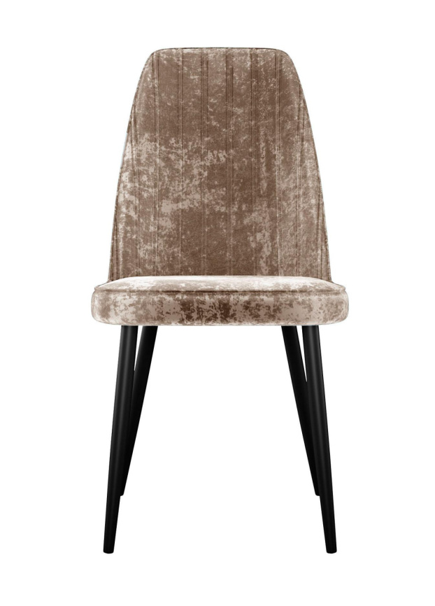 Стул DikLine 326 микровелюр M05 шоколад, ножки черные фото 2