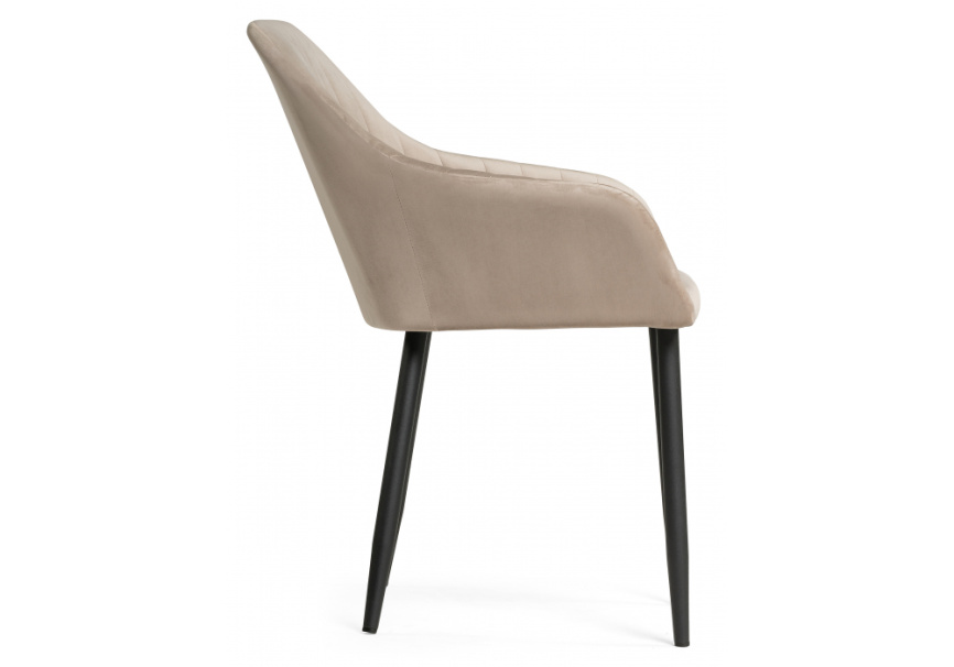 Стул на металлокаркасе Слэм бежевое / черное фото 4