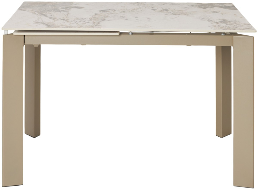 Стол КОРНЕР (CORNER) 120 цвет ПАНДОРА (GLOSS LUXURY PANDORA SOLID CERAMIC) / ТАУПЕ, ®DISAUR фото 9