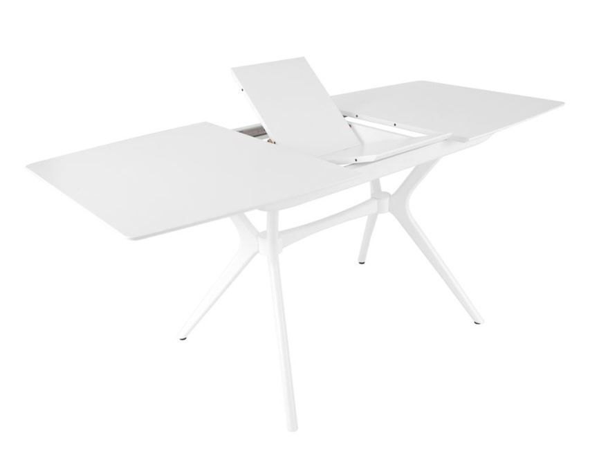 Стол Марко (1300*820+320/цвет столешницы Белый/цвет ножек Белый) фото 3