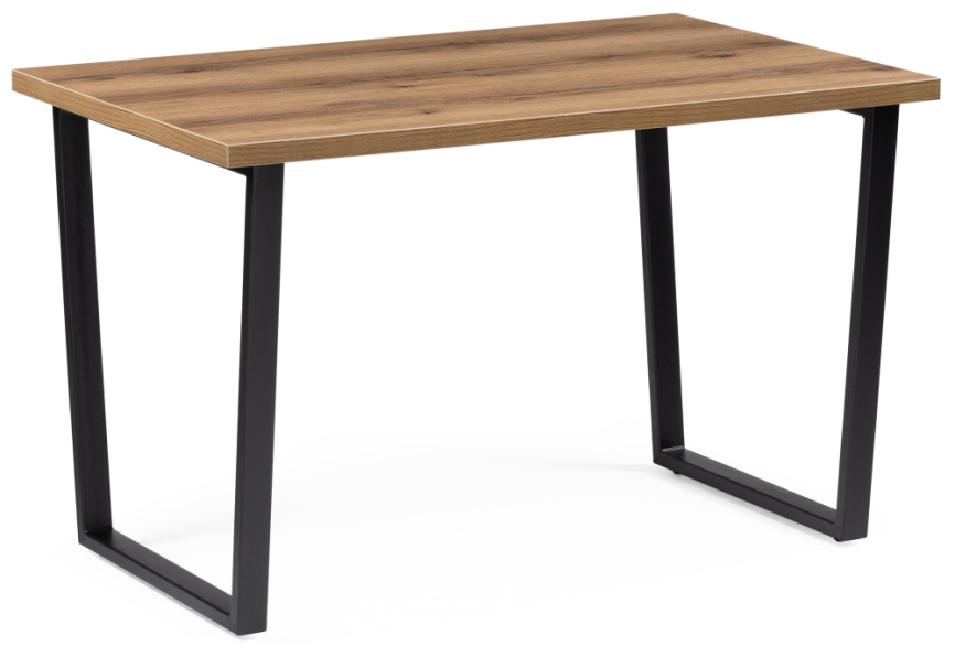 Стол деревянный Лота Лофт 120x75 дуб крафт табачный / черный матовый фото 1