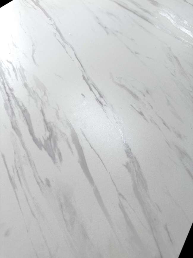 Стол MATERA 160 MARBLES KL-99 Белый мрамор матовый, итальянская керамика/ черный каркас, ®DISAUR фото 8
