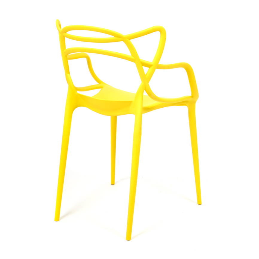 Стул Кет Чаир/Cat Chair (мод.028) пластик, 53х59х82,5см, желтый фото 7