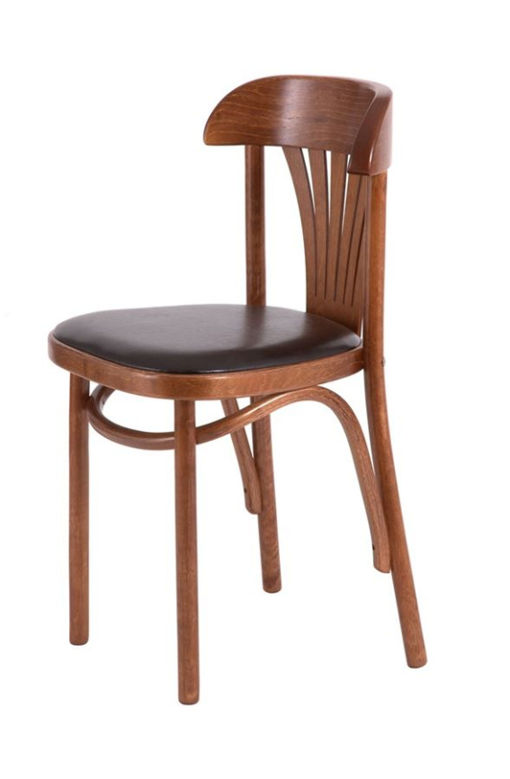 Стул "Астра классик" мягкий (Средний тон, экокожа коричневая) фото 4