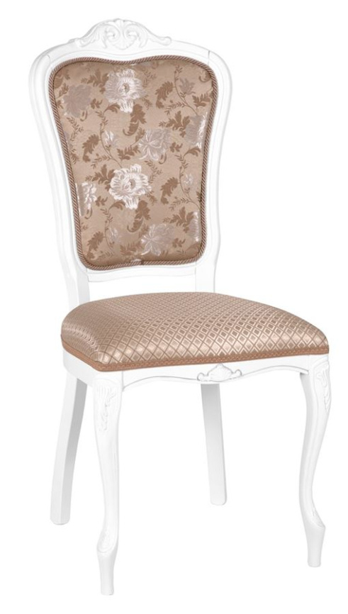 Стул Виконт (тон 304 белый/ткань камелия 01/ромб) фото 1