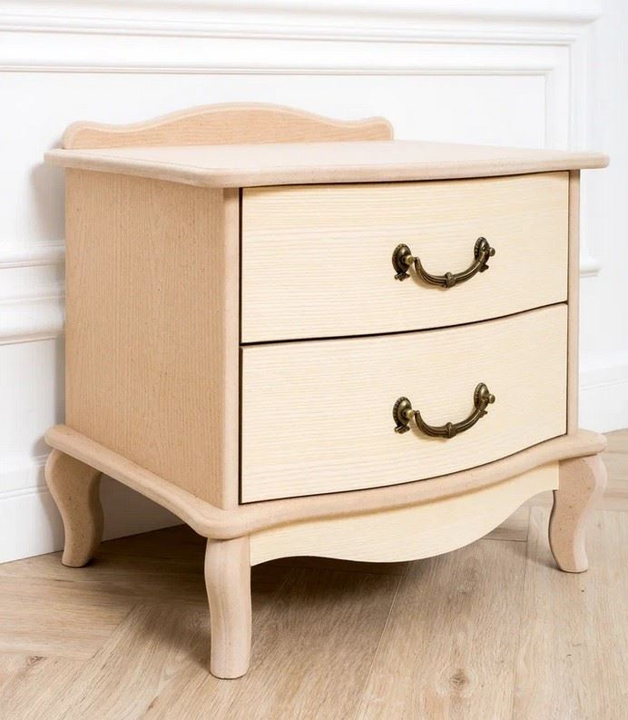 Тумбочка прикроватная "Джульетта" 2 ящ. (без покраски) Вис фото 2