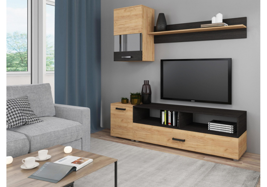 Готовая гостиная Алонсо дуб золотой / венге фото 1