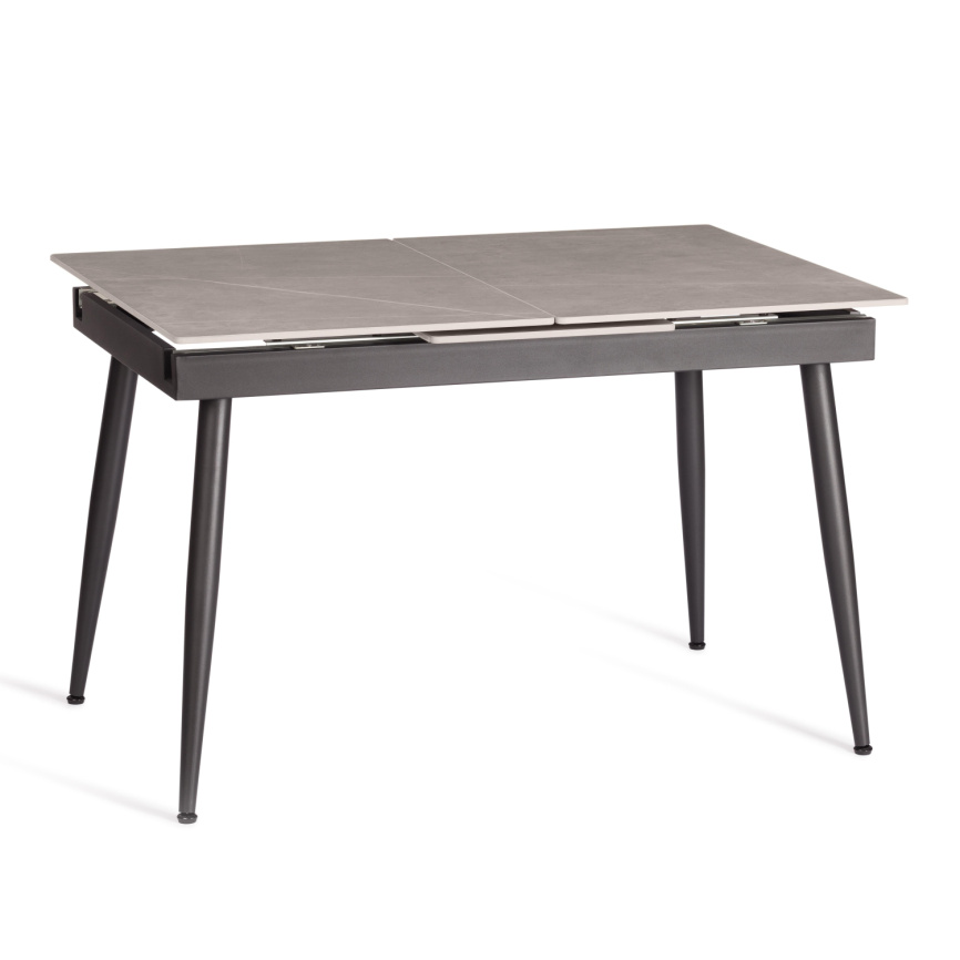 Стол обеденный Balmoral/Балморал столешница керамика (матовая) /опоры металл, серый/чёрный, (120+40) фото 1
