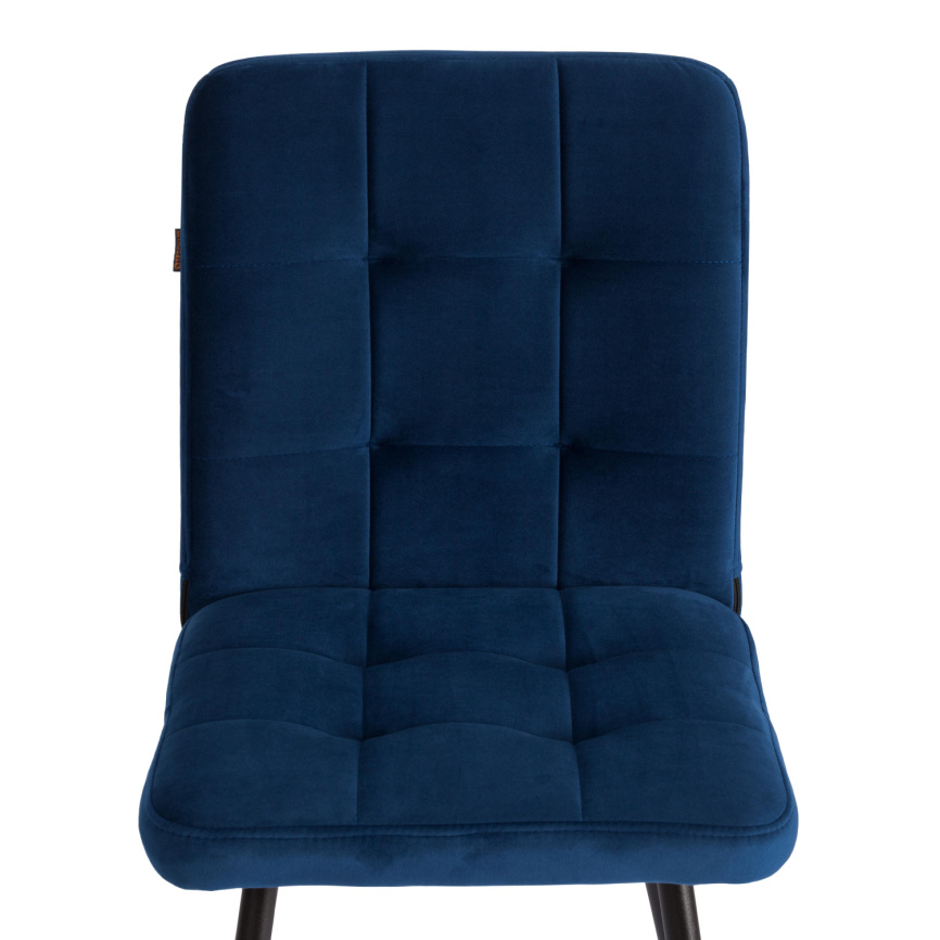 Стул обеденный Medeo LT, велюр, Blue (синий), 45х56х89 см фото 10
