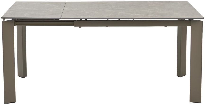 Стол CORNER 120 MATT LATTE STONE SOLID CERAMIC / TAUPE, ®DISAUR фото 2