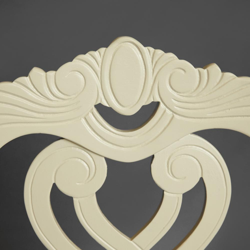 Стул Андромеда/Andromeda дерево гевея, 47х55,5х107см, слоновая кость, ткань коричневая фото 12