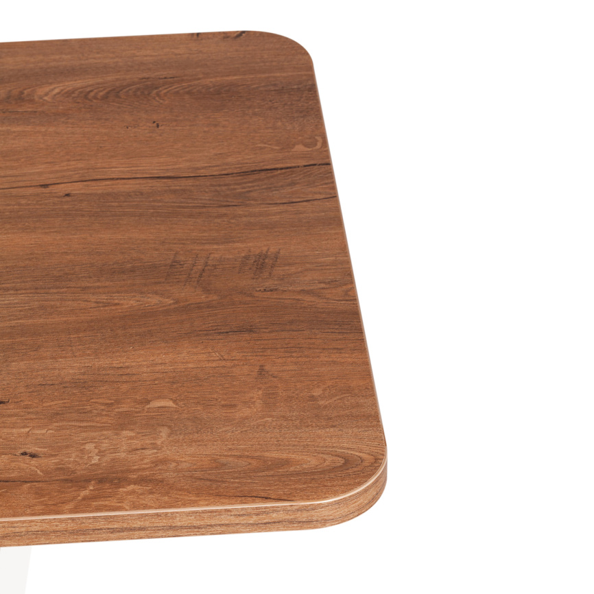 Стол обеденный раздвижной Фокс/Fox ЛДСП, 110-145х68,6х75см, дуб канзас/пепел фото 9