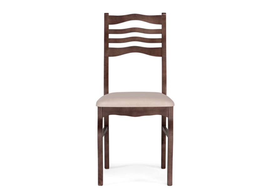 Стул деревянный Амадиу бежевый / орех фото 2
