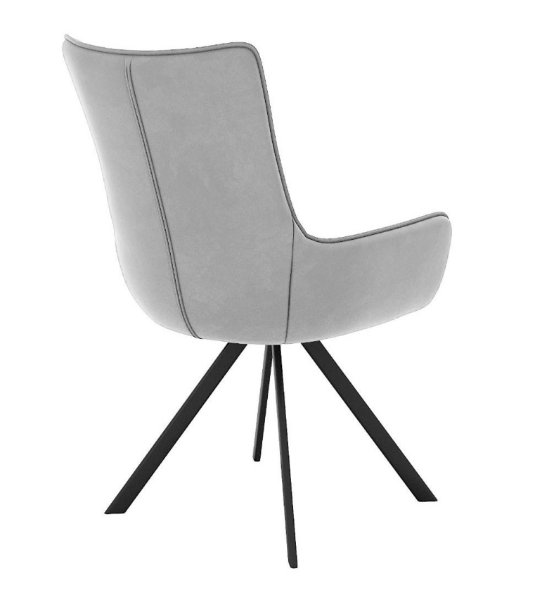 Стул DikLine 289 поворотный E28 светло-серый, ножки черные фото 2